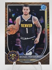 2025-26 Topps Bowman Basketball #179 Michael Porter Jr Reptilian Refractor SP