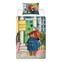 Paddington Bear Friends BettwäSche-Set Kinder Polycotton Einzel Bezug Neu 2-In-1