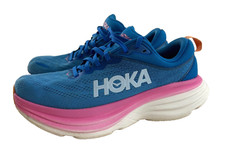 Hoka One One Bondi 8 Women's Sz. 7.5B Coastal Sky All Aboard Running Shoes 