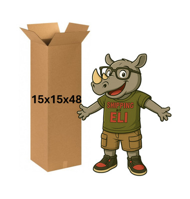15'' x 15'' x 48''  CARDBOARD BOX - 200 lb - SINGLE BOX - TALL