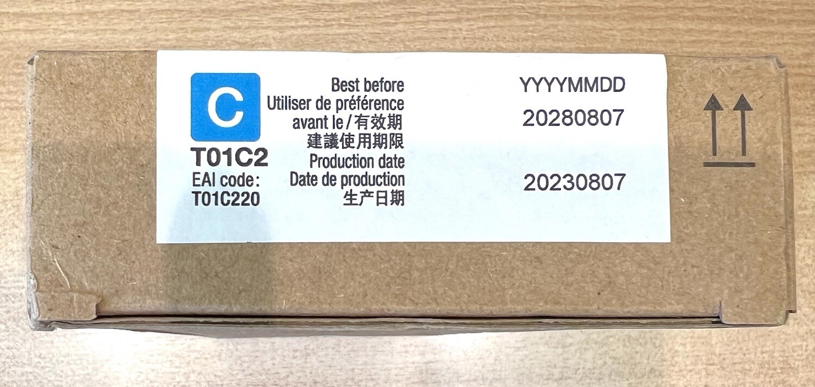 GENUINE EPSON T01C2 ORIGINAL Cyan ink supply unit WF-C529R WF-C579R  dated 2028