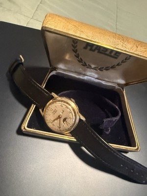 Vintage 1950's  HASTE  Moonphase Triple Date Men's Watch Buren 382
