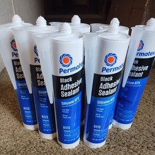 Permatex 81173 Black Silicone Adhesive Sealant 12.9 Oz. Pack Of 7