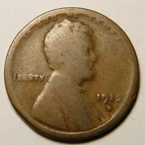1912 D Lincoln Wheat Cent Penny AG-G   "Actual Coin Pictured"