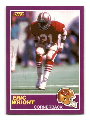 Eric Wright 1989 Score Supplemental #377S San Francisco 49ers Mint