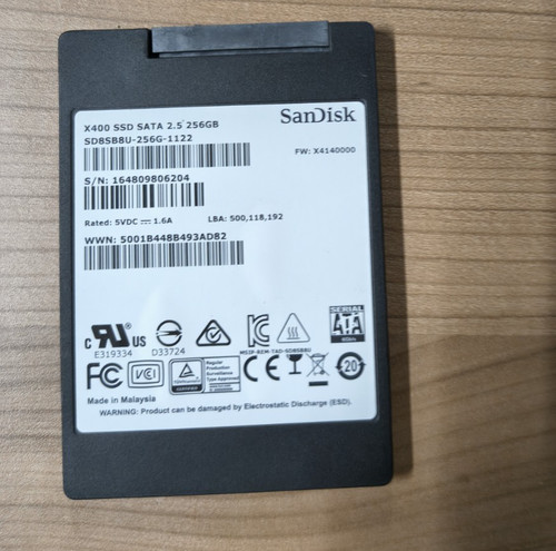 SanDisk HP 256GB X400 SATA SD8SB8U-256G-1122 ,SSD 256 GB