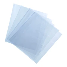 100 x 12x8 Inch Shrink Wrap Bags Blue Clear PVC Heat Shrink Wrap