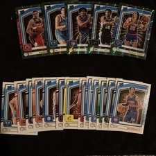 2024-2025 Panini Donruss Basketball Rated Rookie Lot, Green Laser, Base 18 Total