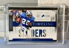 2009 Panini National Treasures Barry Sanders GAME USED Prime Jersey Patch HOF