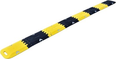 Orancl 10Ft Portable Speed Bump Yellow  length, Ideal for Road and Driveway Use
