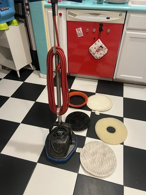 #ad Oreck XL Heavy Duty Orbiter Model XL 400 Floor Cleaner Tested With Extra Pads $325.00