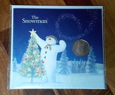 The Snowman 2024 UK 50p Brilliant Uncirculated Coin in Card The Royal Mint
