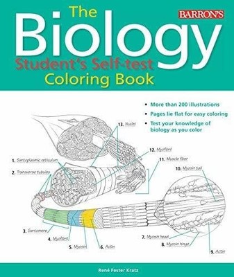 Biology Student's Self-Test Coloring Book Buch Barrons Educational Services