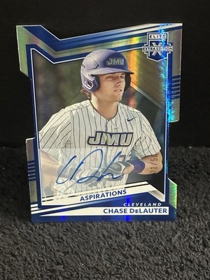 Chase DeLauter 2022 Panini Elite Edition Die Cut Auto /50