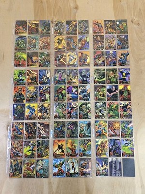 1996 Fleer DC Outburst Firepower complete set 1-80 NM
