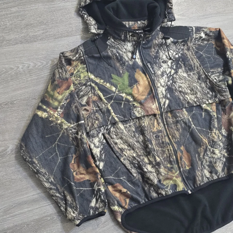 Rivers West Mossy Oak Camo Jacket Fleece H2P Waterproof PowerLock Men’s Medium - Image 2 of 4