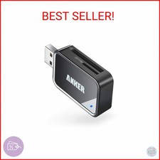 Anker USB 3.0 Micro SD Card Reader, 5Gbps 2-in-1 SD Card Reader to USB Adapter f