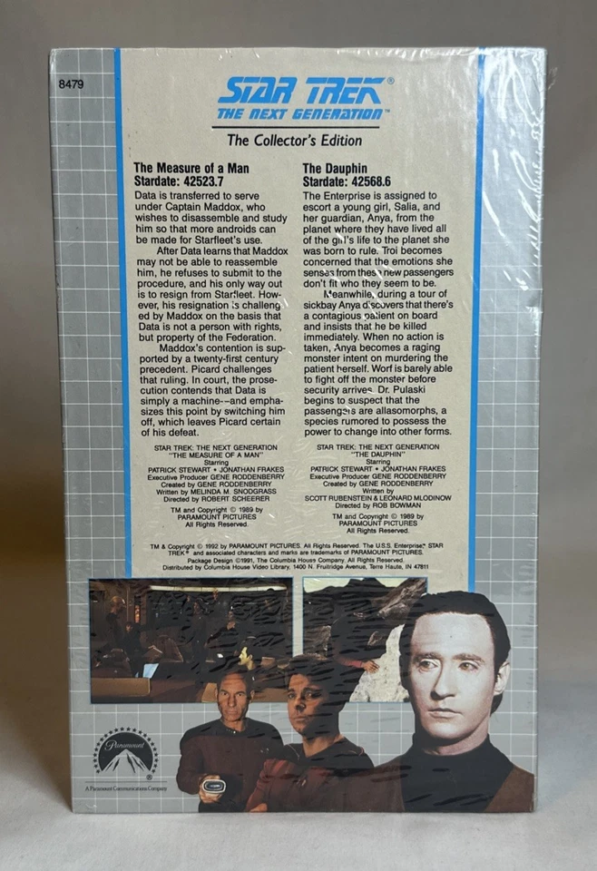 STAR TREK The Next Generation Collectors Edition Measure Of A Man VHS-Sealed - Image 2 of 2