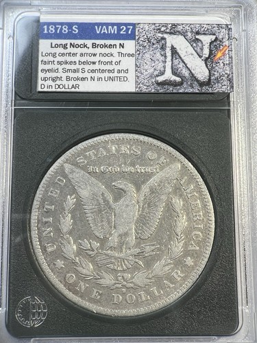 1878 S Morgan dollar VAM 27 Long Nock TOP 💯 Vss 👇