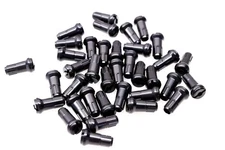 Dubya 98-650B Black Front Spoke Nipple Kit NOS