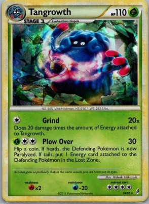 Tangrowth Call of Legends 34/95 Exclusive Cracked Ice - MP Pokemon