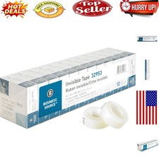 Invisible Tape Value Pack - Clear, Water-Resistant, 12-Count