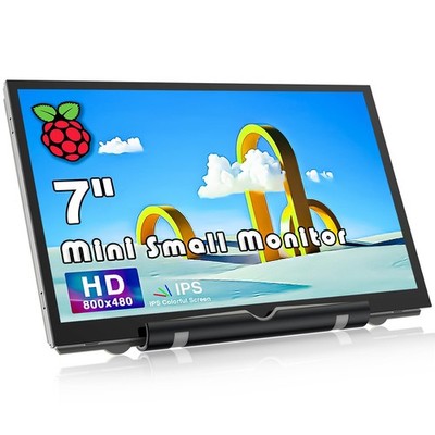 Raspberry Pi Display,7 Zoll Mini Monitor 800x480 HDMI Bildschirm Klein IPS LC...