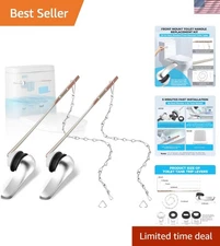 Ergonomic Toilet Flush Handle Replacement Kit - Upgrade Your Bathroom in 5 Min