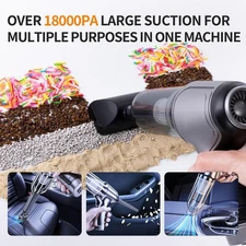 Cordless Car Vacuum Cleaner 18000PA – Portable High Power 4-in-1 Mini Vacuum