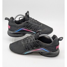 Puma Womens Size 9.5 Black Athletic Sneakers ...