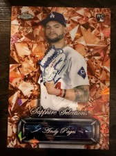 2024 Bowman Chrome Sapphire Selections Orange Andy Pages Dodgers RC  /25 🔥🔥