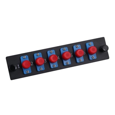 6 Simplex FC/UPC-SC/UPC Fiber Patch Panel with Simplex Singlemode Blue FC-SC ...