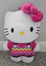Hello Kitty Plush Backpack 2013 Pink 15" Zigzag Outfit by Sanrio