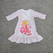 Vintage 80s 1982 Mattel Barbie Night Gown Pajamas Size 2T Pink And Pretty