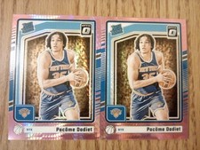 2024-25 Donruss Optic #264 Pacome Dadiet Hyper Pink 2 Card Lot