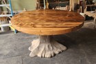 (new) One-of-a-kind, Custom-built, Uber-cool, Solid-wood, Rustic Table