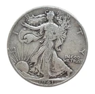 1941-D Liberty Walking Half Dollar 50C Silver 0.9 Fineness Business Strike