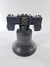 Vintage Michter's Whiskey Liberty Bell Decanter Empty 8” Height Black Color