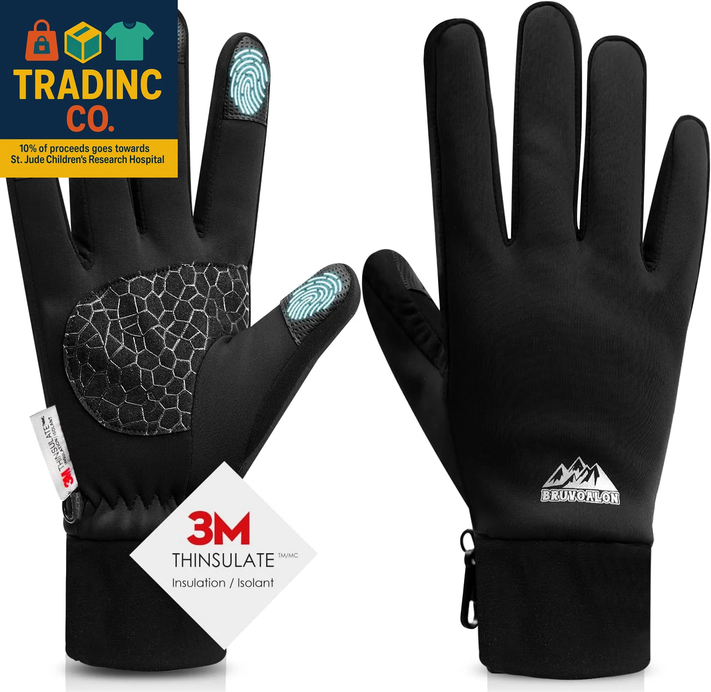 Thermal Insulated Winter Gloves for Men and Women, Touchscreen, Windproof