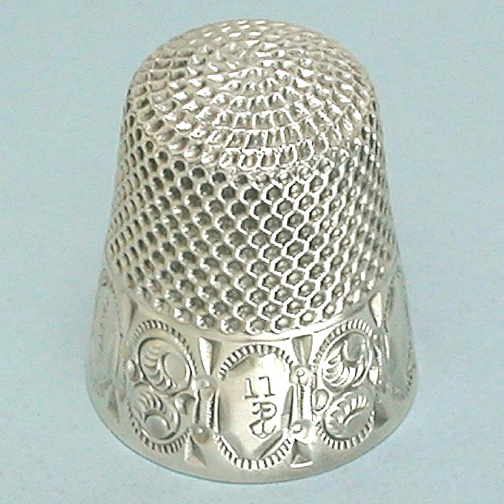 Unusual Antique Sterling Silver American Thimble by Stern Bros. * Circa 1890s