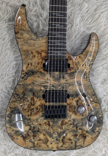 Schecter Omen Elite-6 6-String Electric Guitar - Burled Charcoal