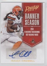2016 Panini Prestige Banner Season Ink 34/50 Isaiah Crowell #39 Auto 0j6