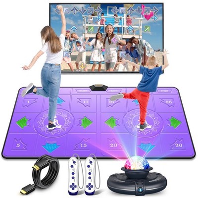 Wireless Dance Mat Interactive Game Pad Kids Adults Purple A870II FWFX System