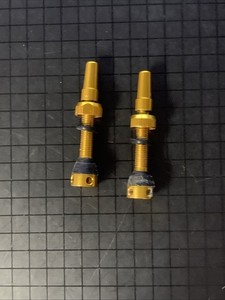 USED GOLD Tubeless Presta Valve Stem 40mm MTB Road Gravel Tire 4 hole design