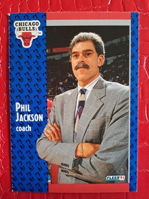 Fleer 1991-92 NBA Basketball - Phil Jackson (Chicago Bulls)
