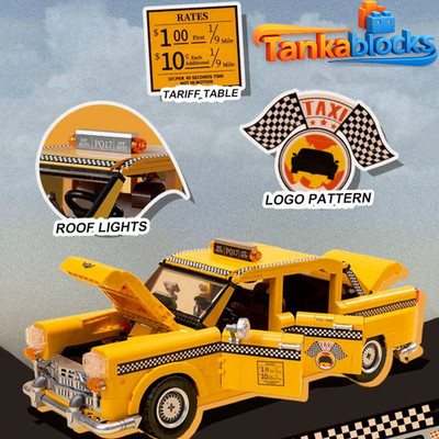 MOC New York Taxi building blocks Bricks Toy birthday Christmas gift 1800 pcs
