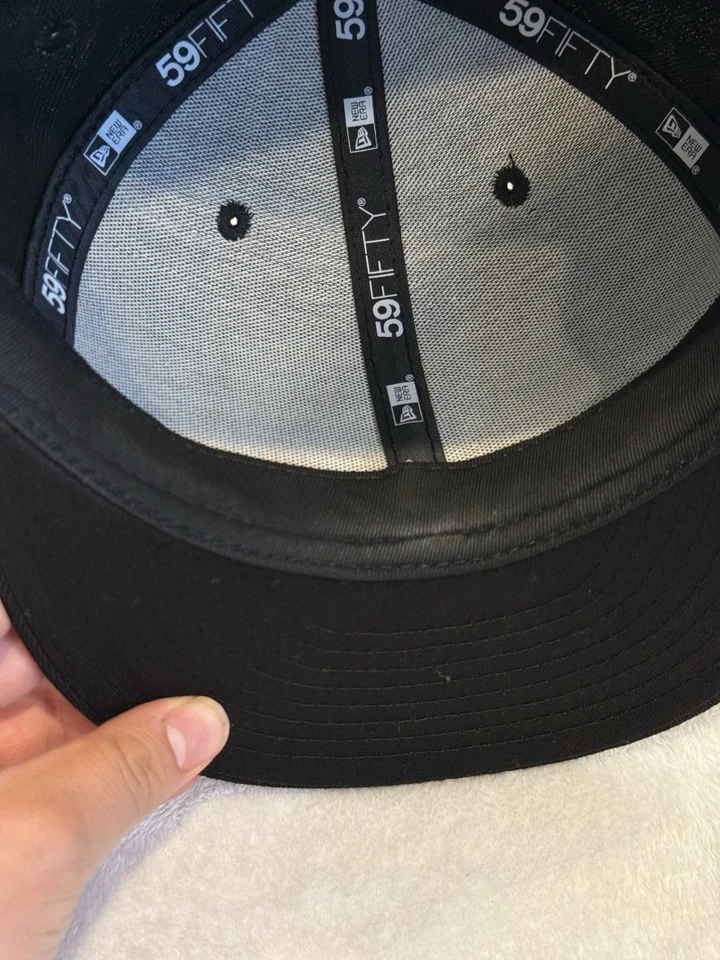 Boné Arizona Cardinals preto/vermelho New Era 59Fifty ajustado tamanho 7 3/4 futebol americano NFL - Imagem 3 de 4