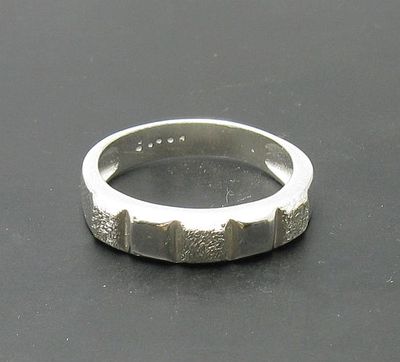 Genuine Sterling Silver Ring Band Hallmarked Solid 925 Handmade