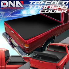 FOR 1989-2004 TOYOTA PICKUP TACOMA 6' BED TRI-FOLD ADJUSTABLE SOFT TONNEAU COVER