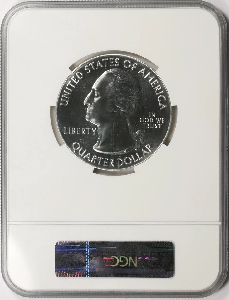 2015 Blue Ridge Parkway ATB 5 oz Silver Quarter 25c NGC MS69PL - Image 2 of 4